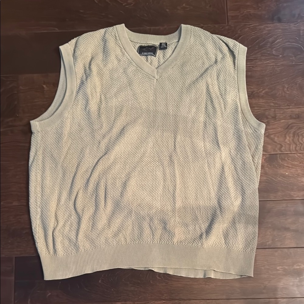 Greg Norman Collection Tan V-Neck Sweater Vest